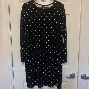 Old Navy NWT Black and White Polka Dot Puff Sleeve Dress, Women’s XL